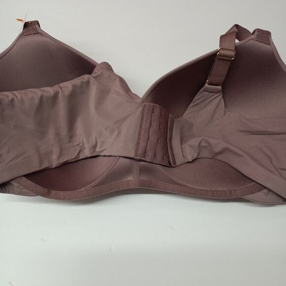 Joyspun Plus Wirefree Full Coverage Bra Women's Size 44D Purple Smooth Wings - Picture 4 of 5